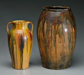 Two pieces Seagrove Pottery: u