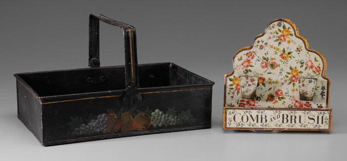 Two Pieces Toleware one caddy
