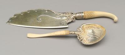 Two pieces Whiting Ivory