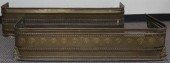 TWO PIERCED BRASS FIRE FENDERS