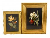 TWO PIETRA DURA PLAQUES, ITALI