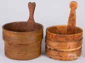 TWO PIGGINS, 19TH C.Two piggin