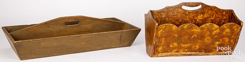 TWO PINE CARRIERS, 19TH C.Two