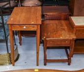 TWO PINE TABLES Comprising an