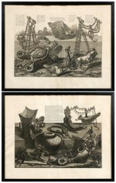 Two Piranesi etchings (Giovann