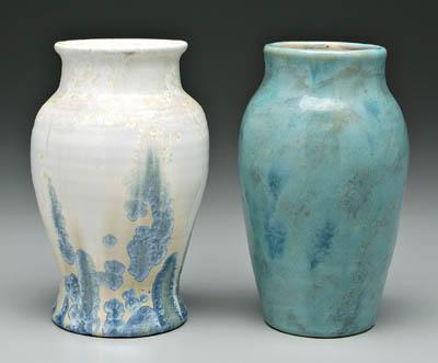 Two Pisgah Forest vases: one with