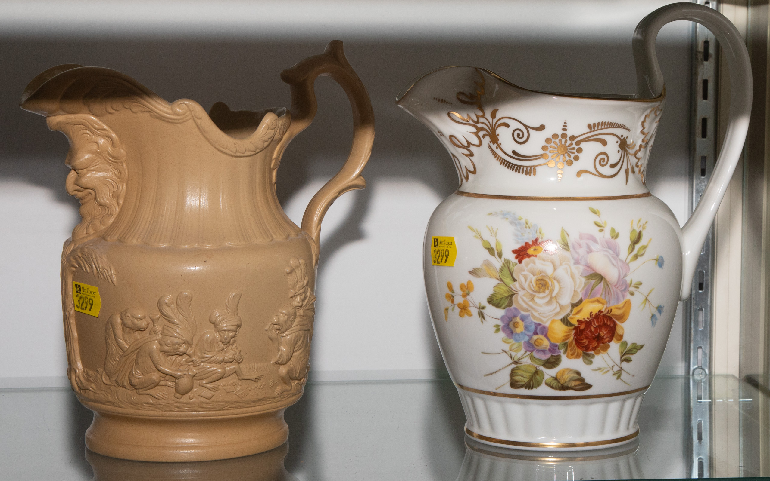 TWO PITCHERS Includes Lenox