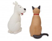 TWO PIXI "TINTIN" FIGURINES OF