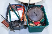 TWO PLASTIC TOTES FILLED WITH