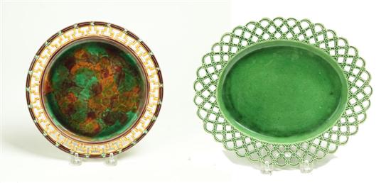 TWO PLATES.  European  19th