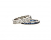 TWO PLATINUM ETERNITY BANDSTwo