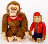 TWO PLUSH MONKEYSTwo plush mon