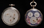 TWO POCKET WATCHES One J. Cast
