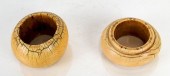 TWO POLISHED BONE BANGLESTwo p