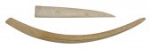 * TWO POLISHED WALRUS TUSKS LE