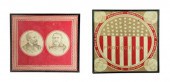 TWO POLITICAL TEXTILES.  Ameri