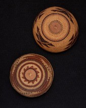 TWO POLYCHROME HUPA / YUROK /