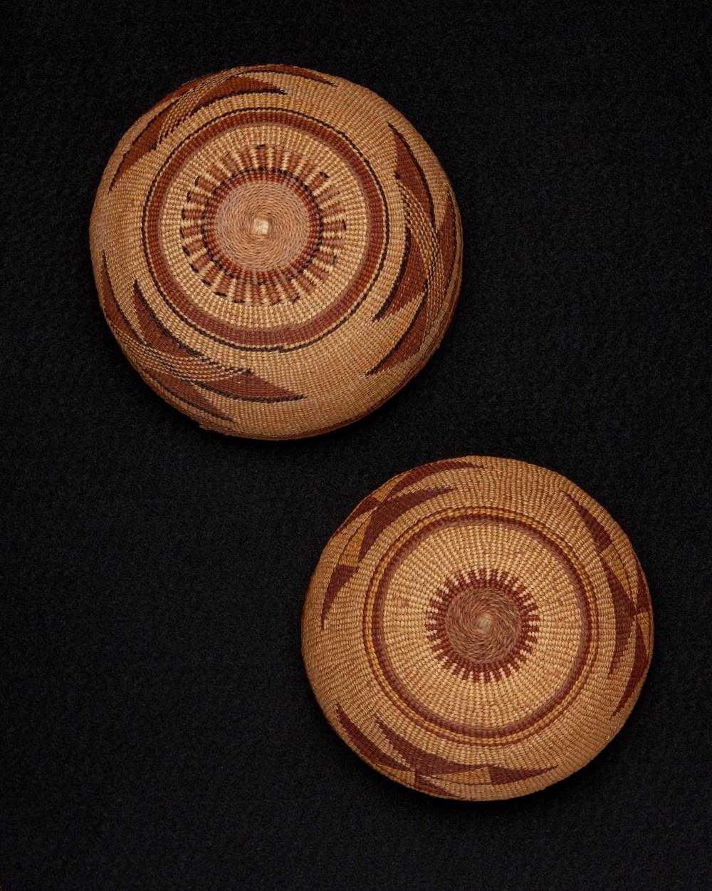 TWO POLYCHROME HUPA / YUROK / KARUK
