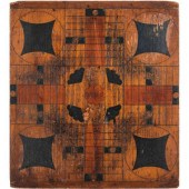 Two Polychrome Painted Game Bo