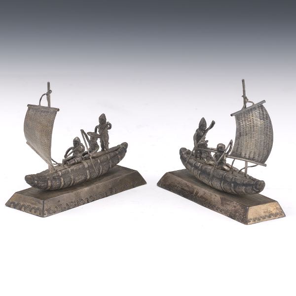 TWO POLYNESIAN 900 SILVER NOVELTY