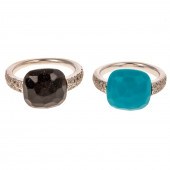 TWO POMELLATO GEMSTONE & DIAMO