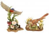 TWO PORCELAIN BIRD MODELS BY B