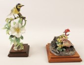 TWO PORCELAIN BIRD MODELS BY D