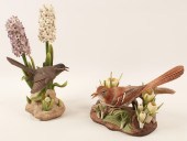TWO PORCELAIN BIRD MODELS BY B