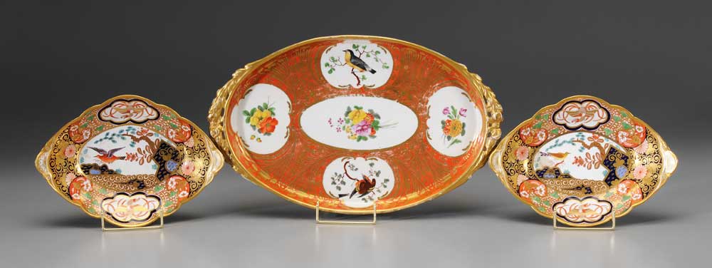 Two Porcelain Bowls, Perfume Tray