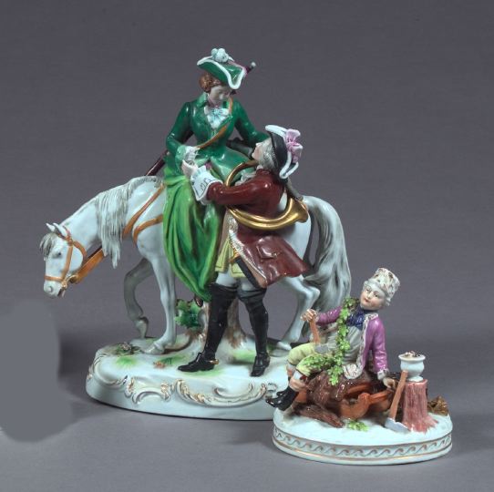 Two Porcelain Groups,  consisting