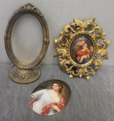 Two Porcelain Plaques.One plaque in