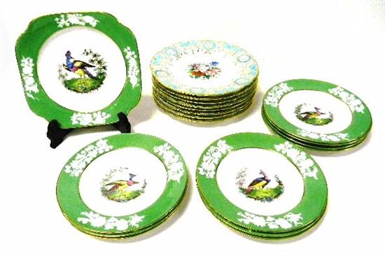 Two porcelain plate sets 