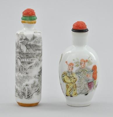 Two Porcelain Snuff Bottles With