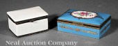 Two Porcelain Toilette Boxes m
