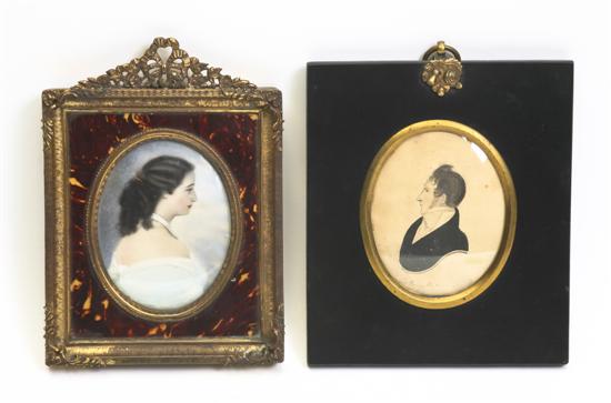 *Two Portrait Miniatures comprising