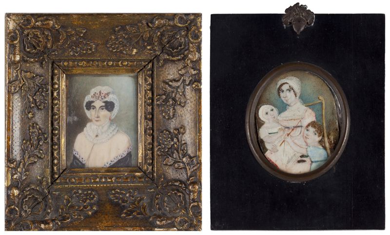 Two Portrait Miniatures