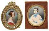 TWO PORTRAIT MINIATURES OF LAD