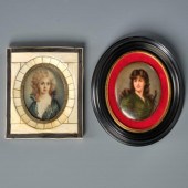 TWO PORTRAIT MINIATURESContine