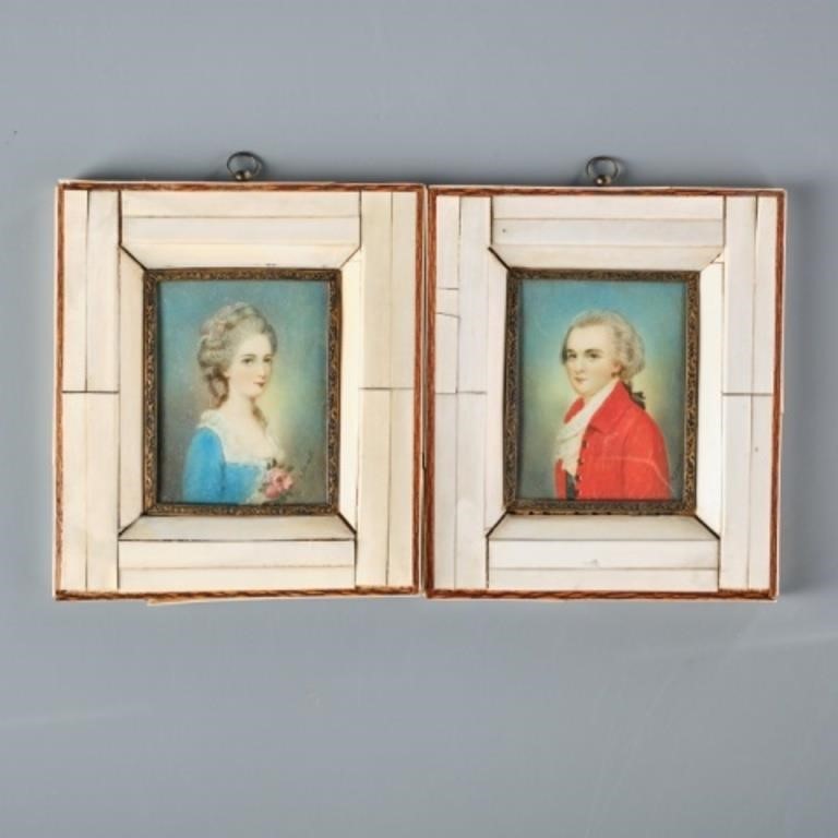 TWO PORTRAIT MINIATURESContinental,