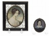 TWO PORTRAIT MINIATURESTwo Por
