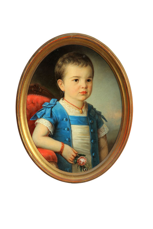 TWO PORTRAITS (AMERICAN SCHOOL 