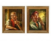 TWO PORTRAITS BY SIMON SAULOG