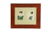 TWO PORTRAITS OF ADELIA LAMBER