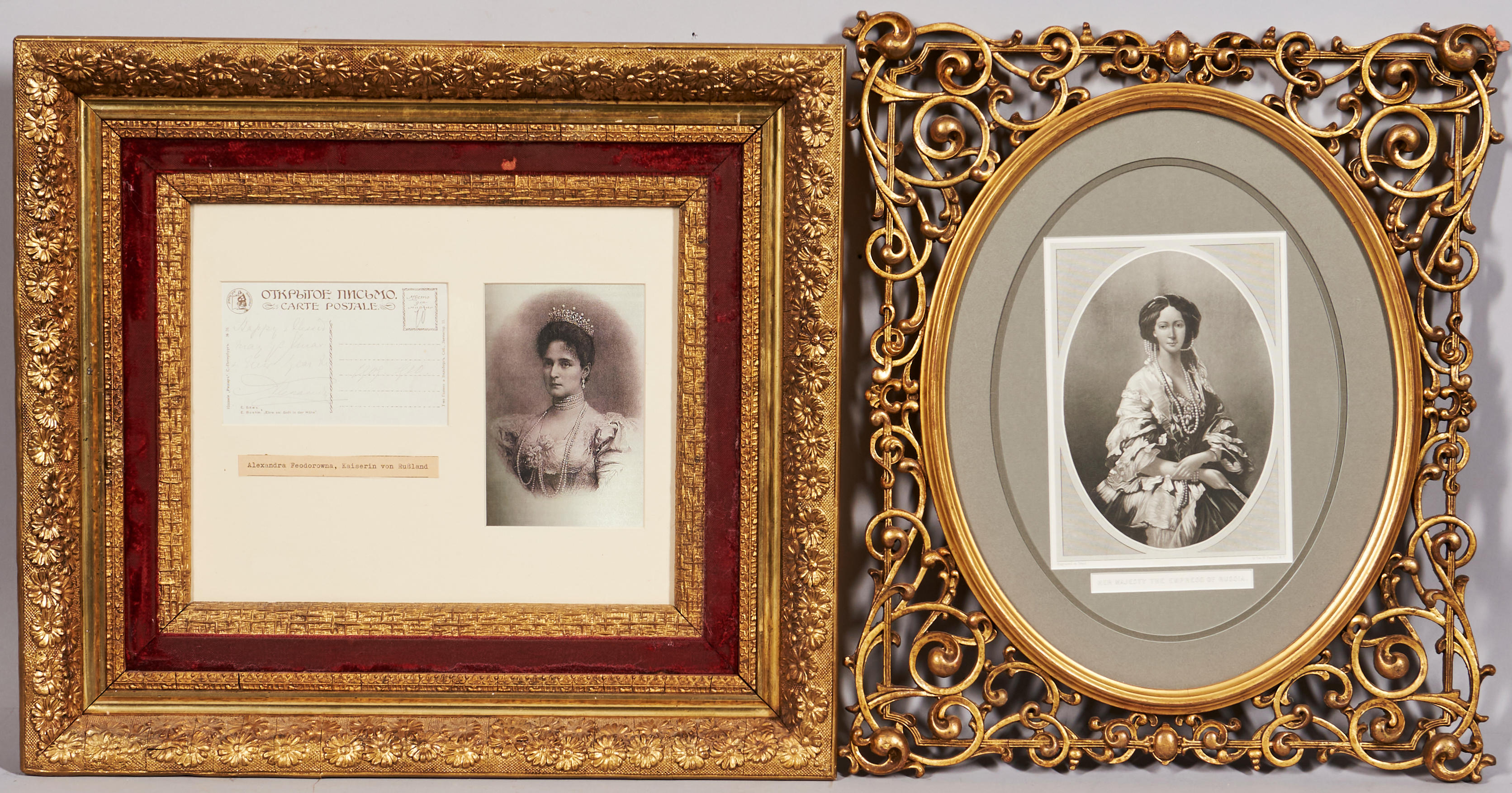 TWO PORTRAITS OF EMPRESS MARIA