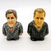 TWO POT BELLYS TRINKET BOXES,