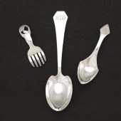 TWO POTTER STUDIO SPOONS WITH
