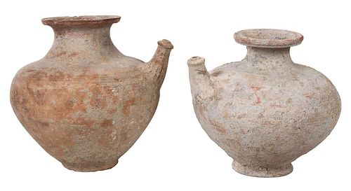 TWO POTTERY KENDIprobably