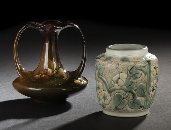 Two Pottery Vases,  one a good