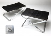 Two Poul Kjaerholm 'PK91' Dani