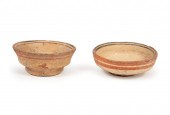 TWO PRE-COLUMBIAN POTTERY BOWL